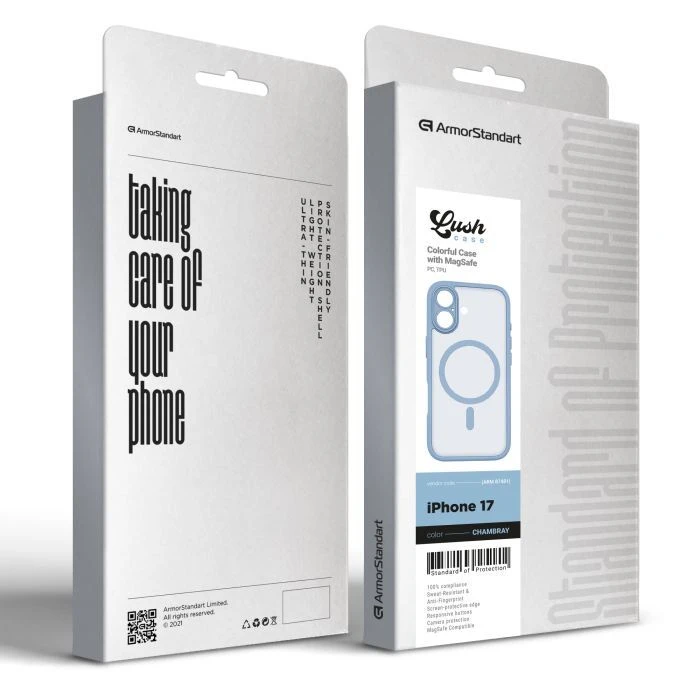 Чехол для мобильного телефона Armorstandart Lush MagCase Apple iPhone 17 Chambray (ARM87481) (UA)
