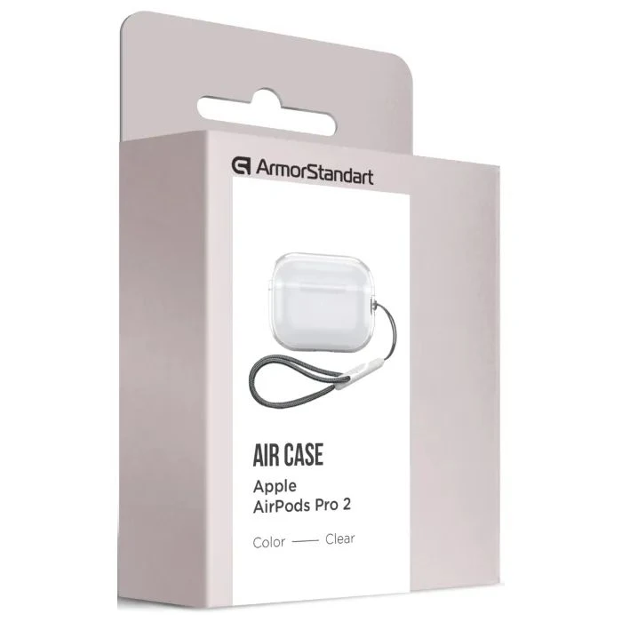 Чохол для навушників Armorstandart Air для Apple Airpods Pro 2 Clear (ARM82560) (ARM82560) (UA) Колір: прозорий;