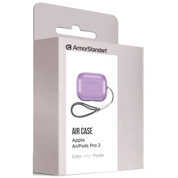 Чохол для навушників Armorstandart Air для Apple Airpods Pro 2 Purple (ARM85335) (ARM85335) (UA) Колір: фіолетовий, пурпурний;