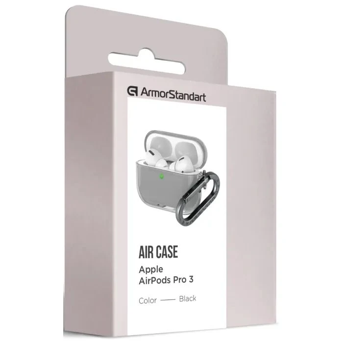Чехол для наушников Armorstandart Air для Apple Airpods Pro 3 Black (ARM88267) (ARM88267) (UA) Цвет: черный;