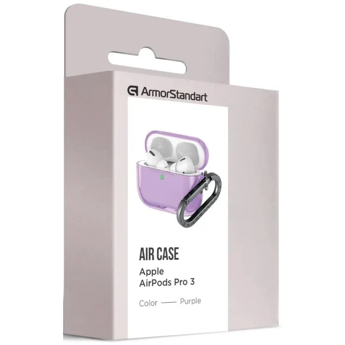 Чохол для навушників Armorstandart Air для Apple Airpods Pro 3 Purple (ARM88269) (ARM88269) (UA) Колір: фіолетовий, пурпурний;