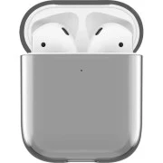 Чохол для навушників Incase Clear Case for AirPods Black (INOM100644-BLK) (UA)