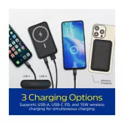 Energizer Magnetic Wireless 10000mAh 22.5W PD USB-A, USB-C In/Out, Black (QM10002PQ) (UA)