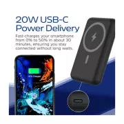 Energizer Magnetic Wireless 10000mAh 22.5W PD USB-A, USB-C In/Out, Black (QM10002PQ) (UA)