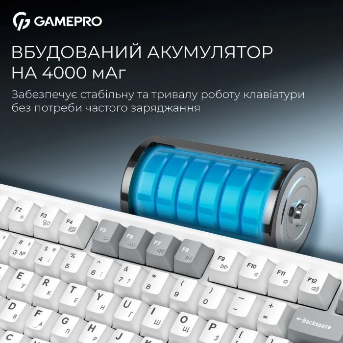 GamePro Asgard Yord Wireless/Bluetooth/USB UA White (MK266WH) (UA)