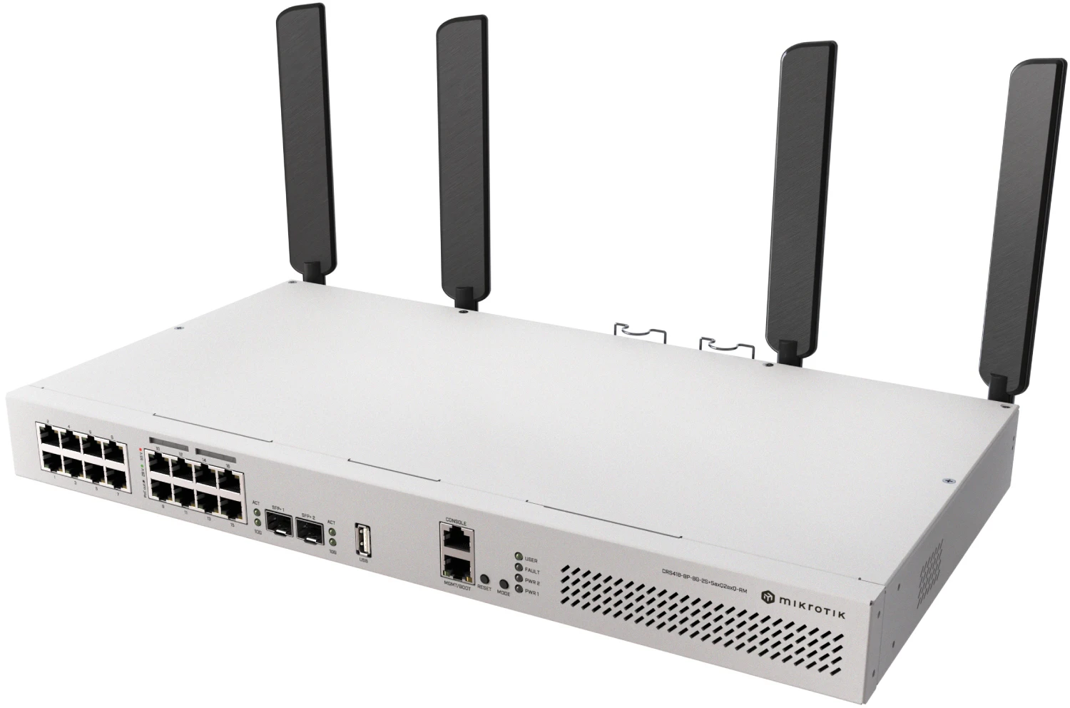 Комутатор MikroTik CRS418-8P-8G-2S+5axQ2axQ-RM (UA)