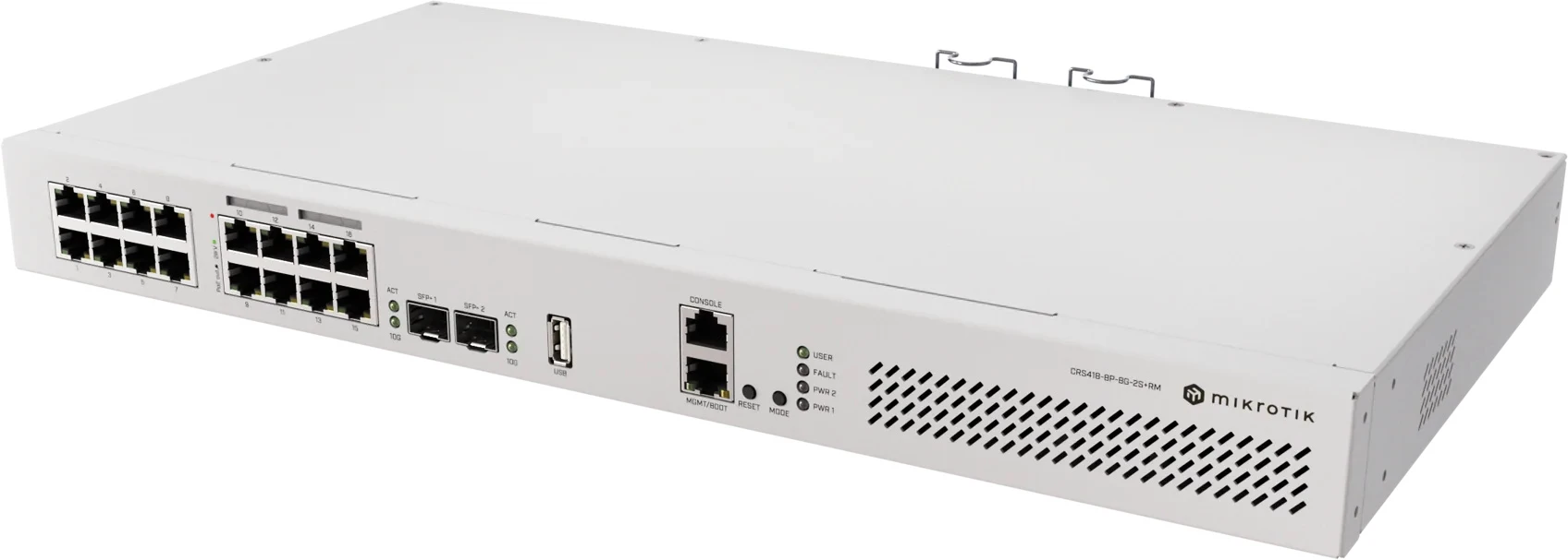 Коммутатор MikroTik CRS418-8P-8G-2S+RM (UA)