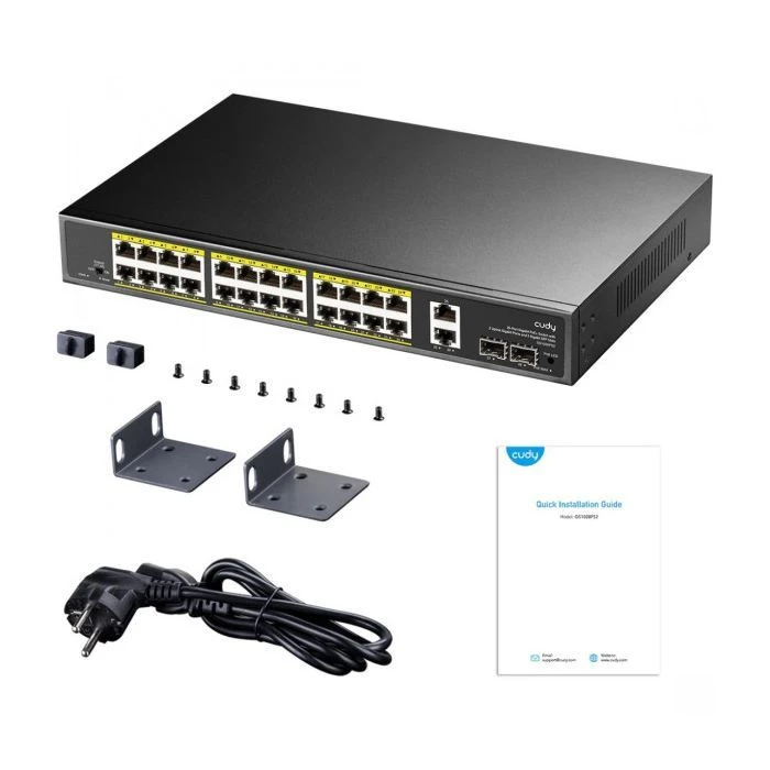 Коммутатор сетевой Cudy GS1026PS2 (UA) Тип: неуправляемый; Количество