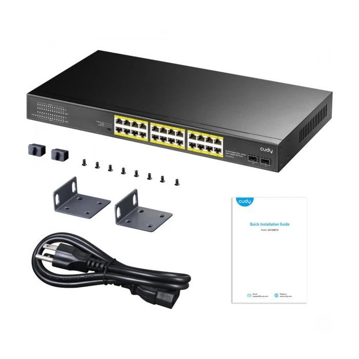 Коммутатор сетевой Cudy GS1028PS2 (UA) Тип: неуправляемый; Количество