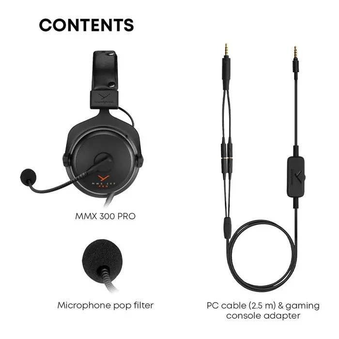 Навушники Beyerdynamic MMX 300 PRO Black (531486) (UA) Підключення: дротове;