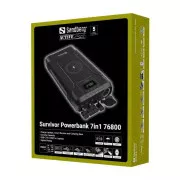 Sandberg 76800mAh Survivor 7in1 DC/91W, PD/100W, Cigar Lighter/120W, QI-15W, power-through (421-15) (UA)