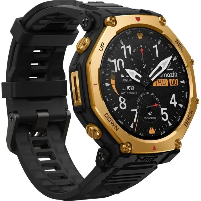 Смарт-годинник Amazfit T-Rex 3 Pro 48mm W2444OV5N Чорний Золото (1170957) (UA)