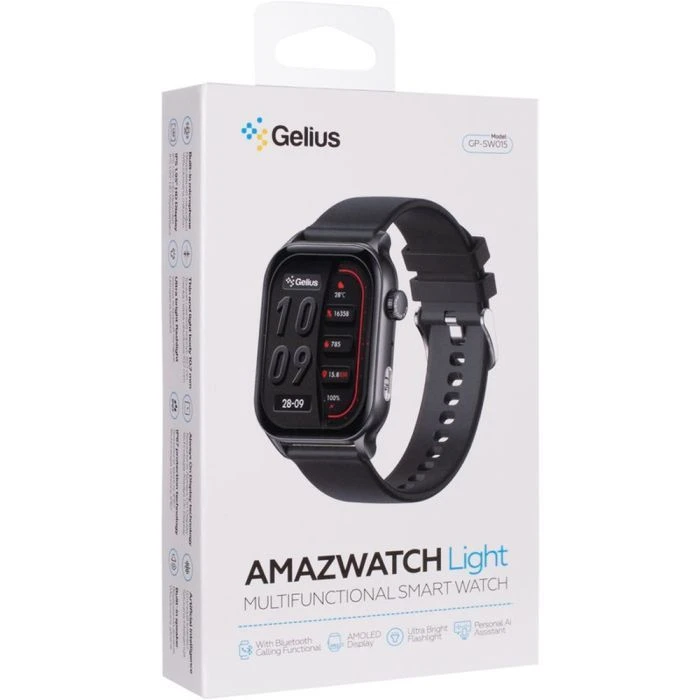 Смарт-годинники Gelius GP-SW015 Amazwatch Light Black (2099901012722) (UA)
