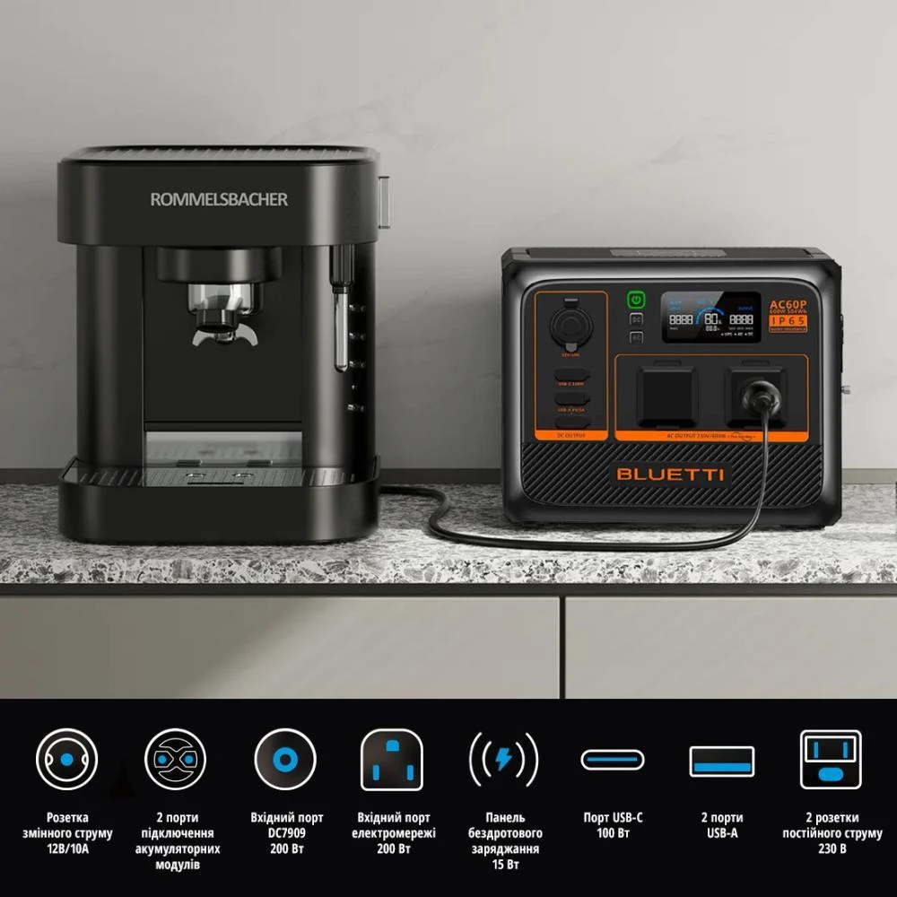 BLUETTI AC60 UK Version (UK) Бренд: Bluetti; AC 230V розетка: 2