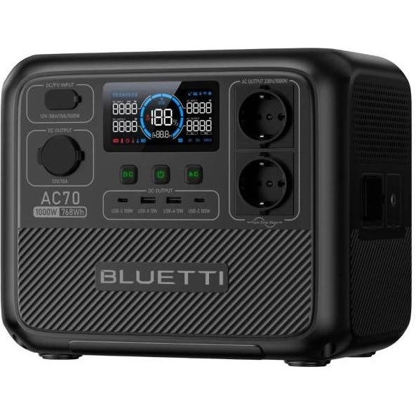 BLUETTI AC70 (EU) Бренд: Bluetti; AC 230V розетка: 2; USB Type-C: