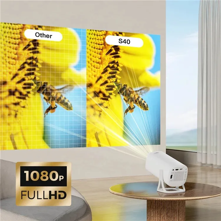 Проектор Projector Plus 3D Game S40 Max (10000 игр / AndroidTV / 2 джойстика / пульт ДУ / 32-150) Беспроводные подключения: Bluetooth