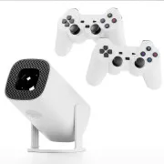 Проектор Projector Plus 3D Game P30 Max (4K / 10000 игр / AndroidTV / 2 джойстика / пульт ДУ / 32-150 / White)