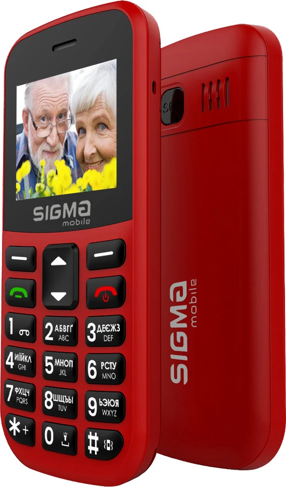 Sigma mobile Comfort 50 CF115 EASY Red (4827798585221) (UA) Бренд: Sigma Mobile; Лінійка: комфорт 50