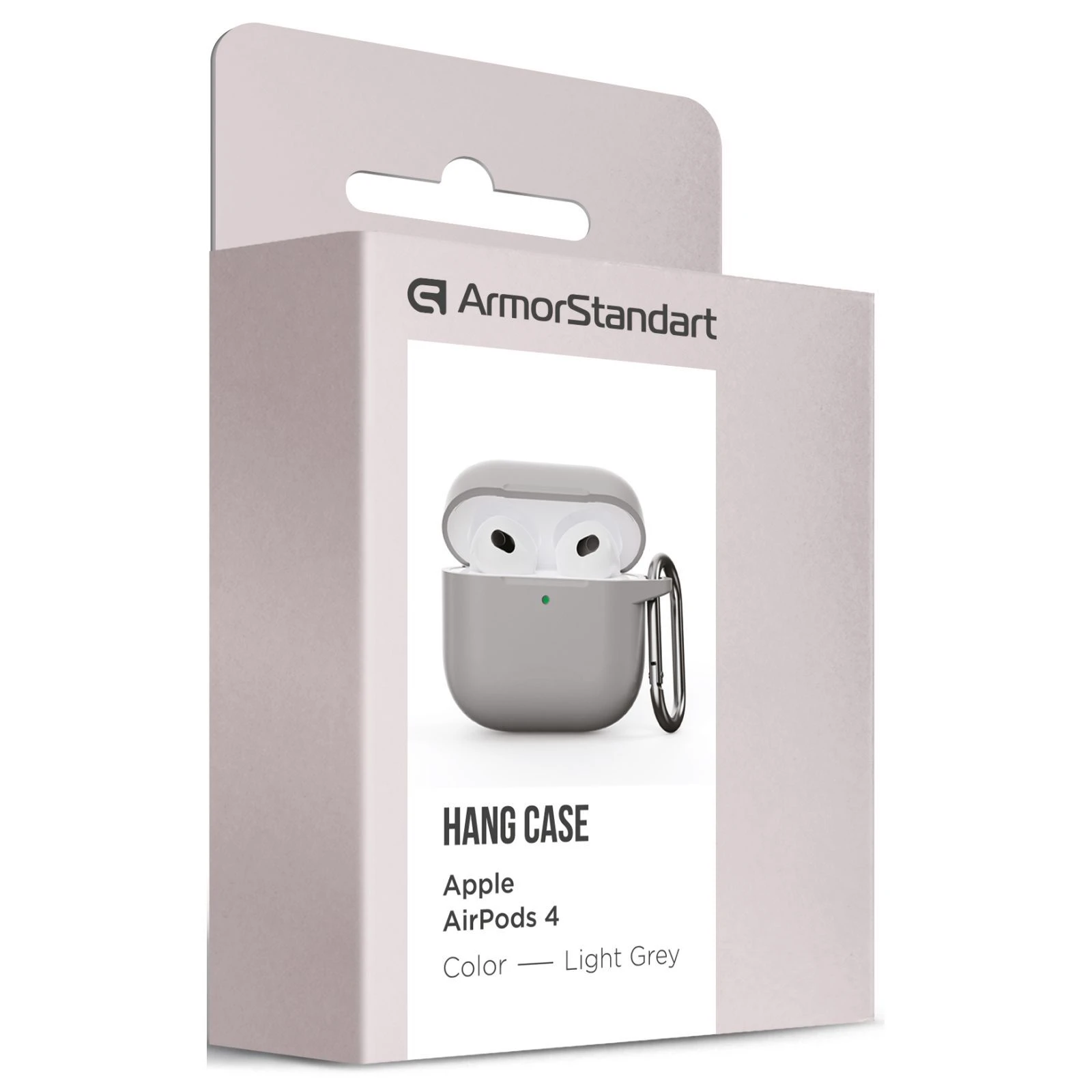Armorsstandart Hang Case навушники для Apple AirPods 4 Світло -сірий (ARM81284) (UA) Основні характеристики;