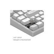 Dark Project ALU81 Terra Nostra PBT RGB Mech G3MS Moonstone White (DPKB_NOSTRA_81_ANSI_WHITE_UA) (UA)