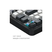 Dark Project ALU87 Bushido ABS RGB Mech G3MS Moonstone Black/White (DPKB_BUSHIDO_87_ANSI_UA) (UA)