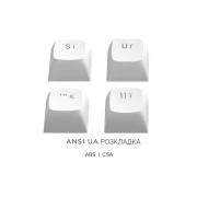 Dark Project ALU87 Bushido ABS RGB Mech G3MS Moonstone Black/White (DPKB_BUSHIDO_87_ANSI_UA) (UA)