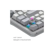 Dark Project ALU87 Daylight ABS RGB Mech G3MS Zircon White/Grey (DPKB_DAYLIGHT_87_ANSI_UA) (UA)