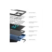 Dark Project ALU87 Midnight ABS RGB Mech G3MS Zircon Black (DPKB_MIDNIGHT_87_ANSI_UA) (UA)