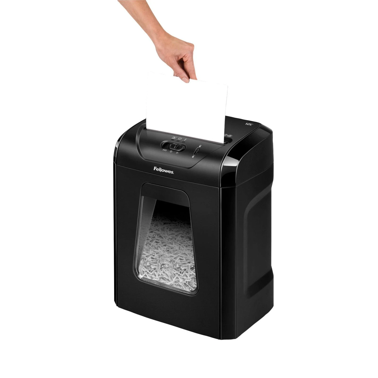 Fellowes 12C (f.U7120101) (UA) Уничтожает за раз, листов (А4/70г) 12