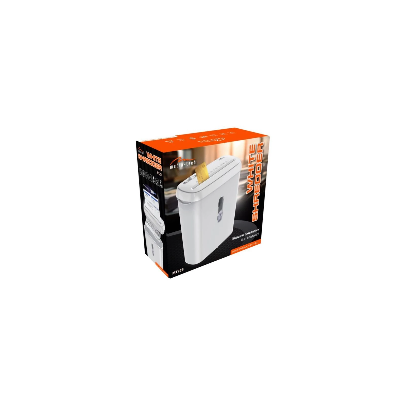 Media-Tech WHITE SHREDDER (MT223) (884007) (UA) Основні характеристики; Формат: