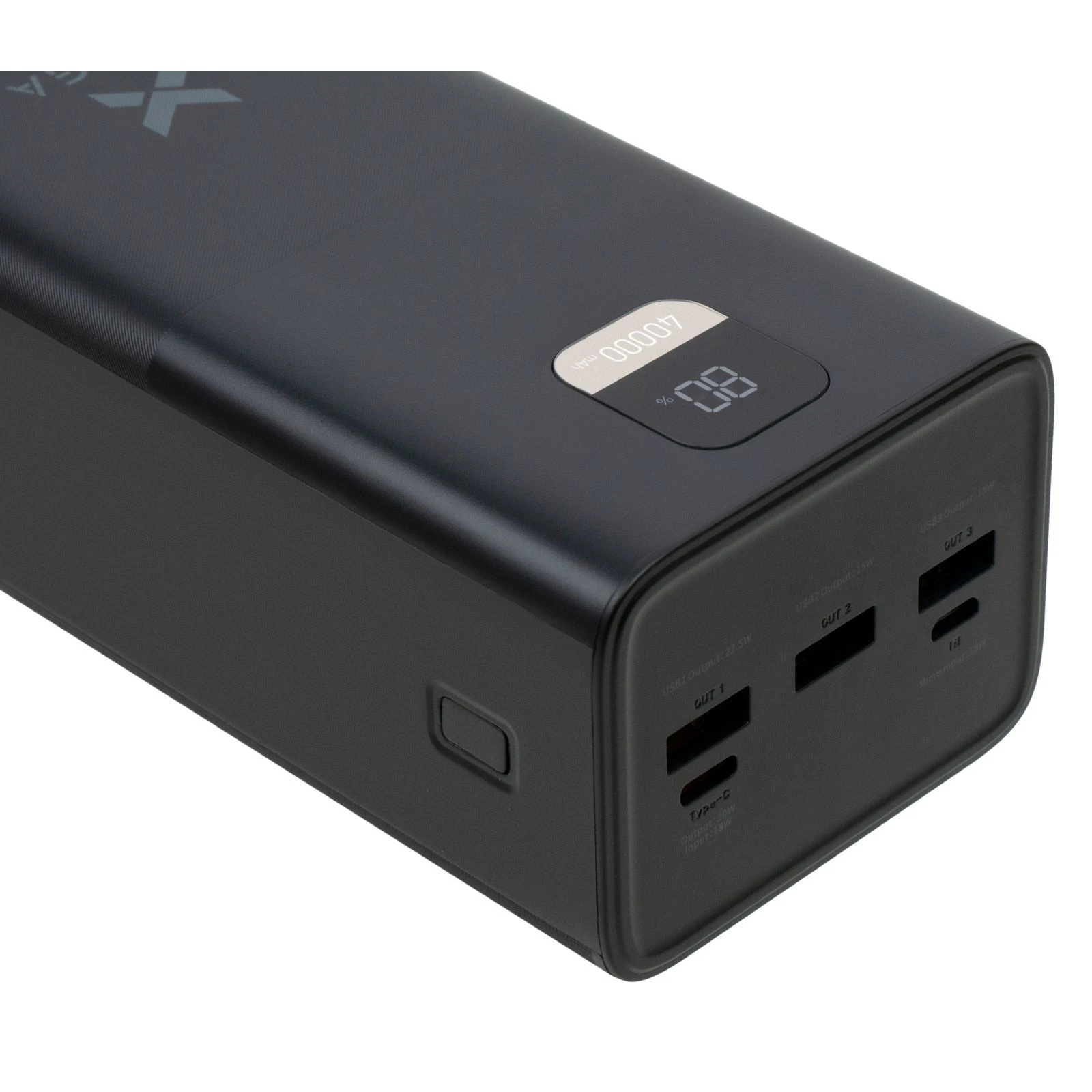Vinga 40000 mAh 22.5W Display Black (VPBB4022) (UA)