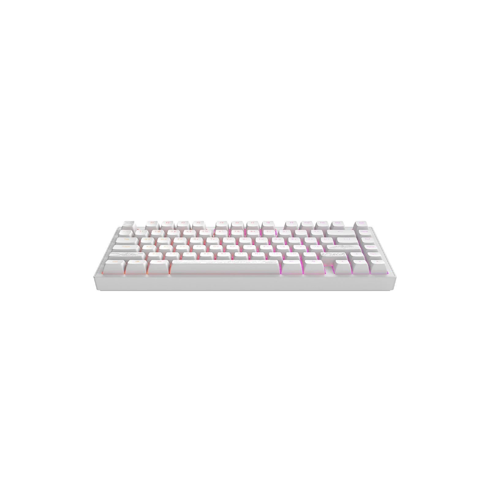 Dark Project ALU81 Terra Nostra PBT RGB Mech G3MS Moonstone White (DPKB_NOSTRA_81_ANSI_WHITE_UA) (UA)