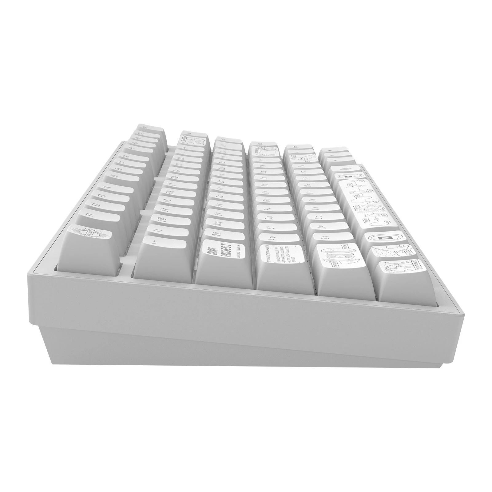 Dark Project ALU81 Terra Nova PBT RGB Mech G3MS Moonstone White (DPKB_NOVA_81_ANSI_WHITE_UA) (UA)