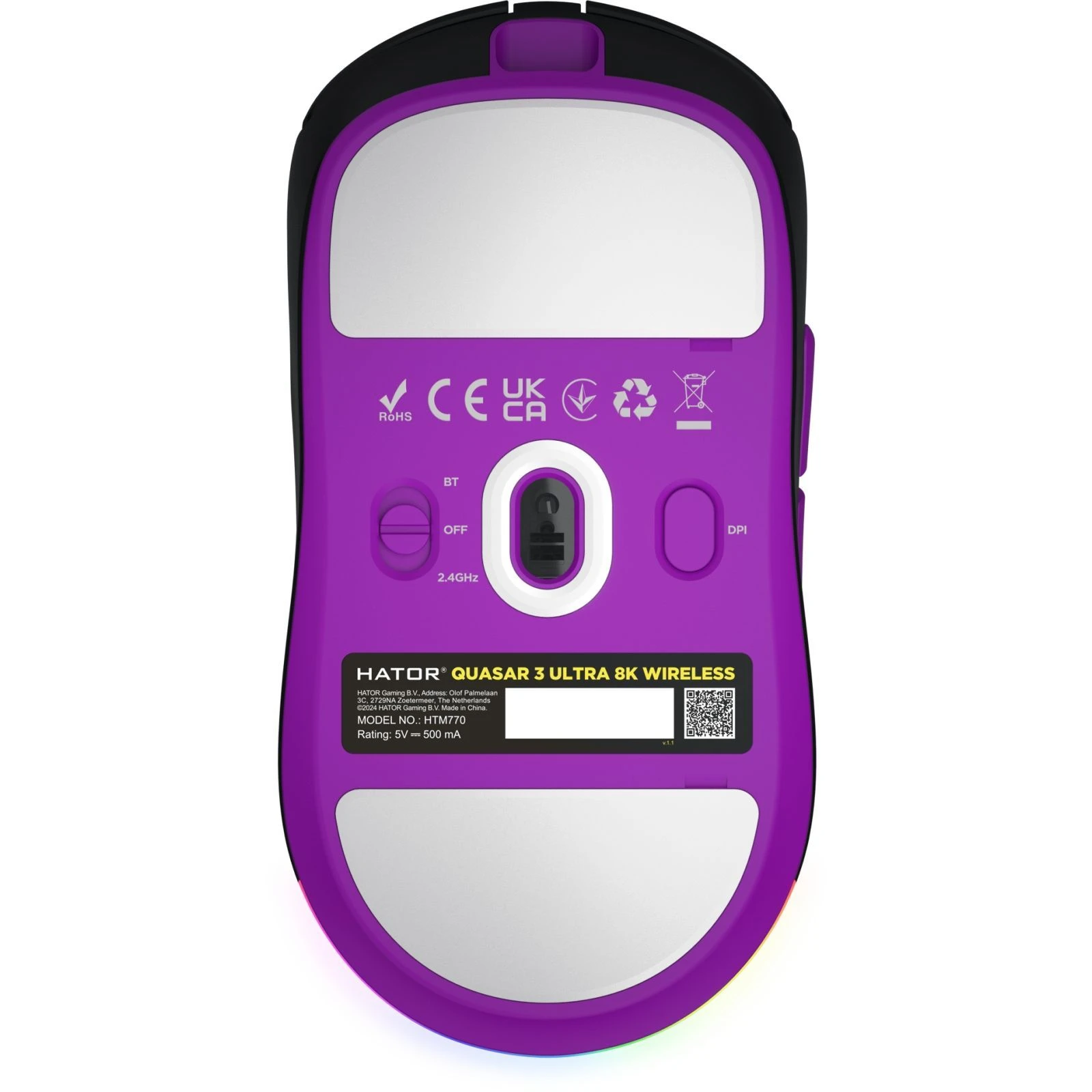 Hator Quasar 3 Ultra 8K Wireless Black (HTM770) (UA)