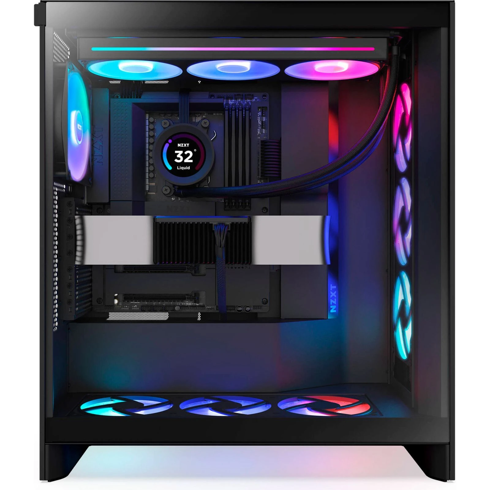 NZXT H7 Flow RGB All Black (CM-H72FB-R1) (UA)