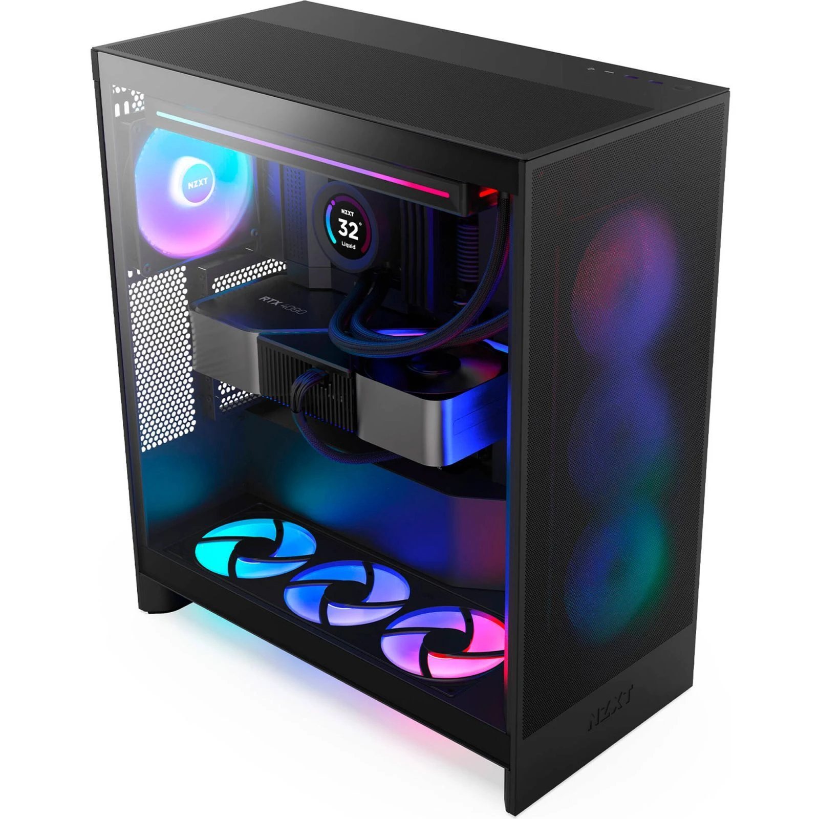 NZXT H7 Flow RGB All Black (CM-H72FB-R1) (UA)