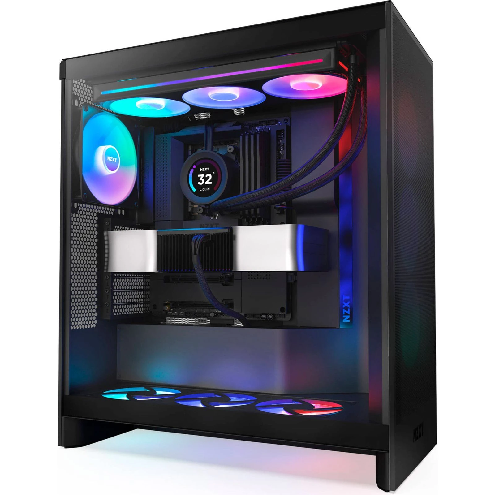 NZXT H7 Flow RGB All Black (CM-H72FB-R1) (UA)