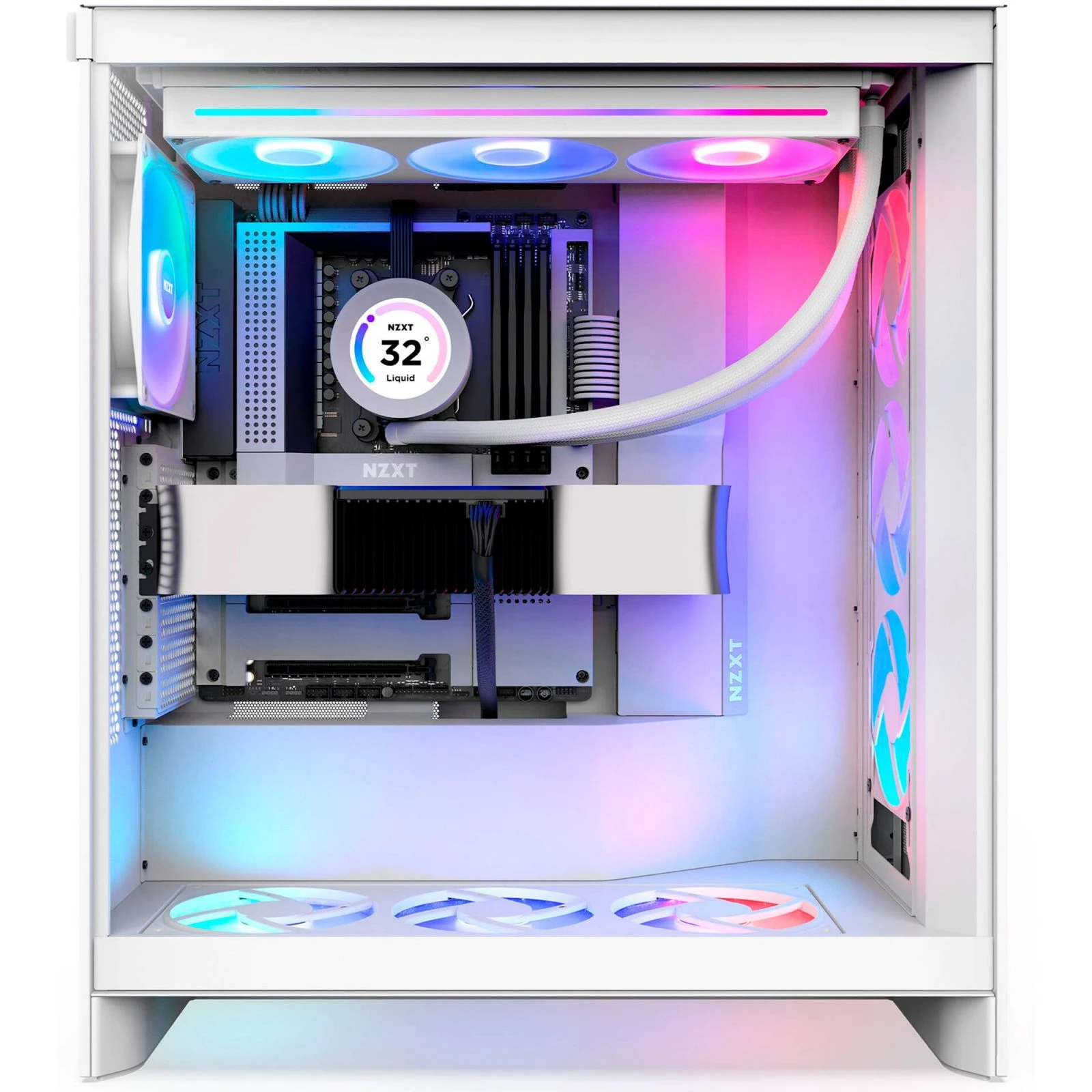 NZXT H7 Flow RGB All White (CM-H72FW-R1) (UA)