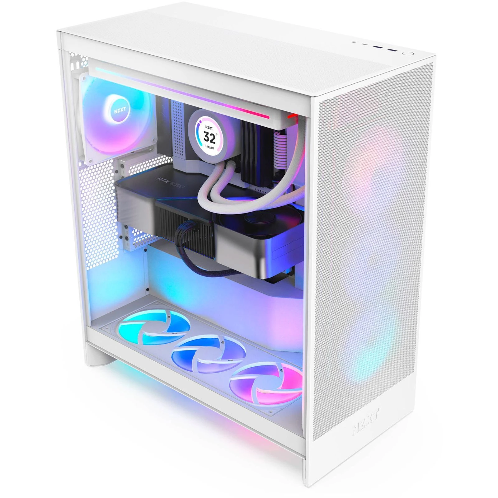 NZXT H7 Flow RGB All White (CM-H72FW-R1) (UA)