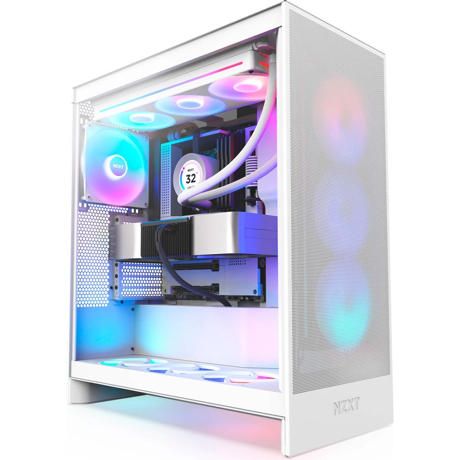 NZXT H7 Flow RGB All White (CM-H72FW-R1) (UA)
