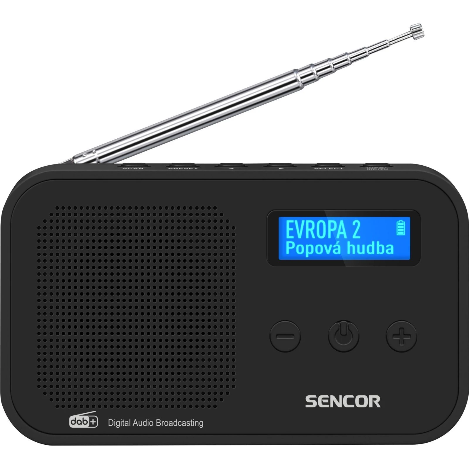 Sencor SRD 7200 Black (35056378) Портативний радіоприймач (UA) Основні характеристики;