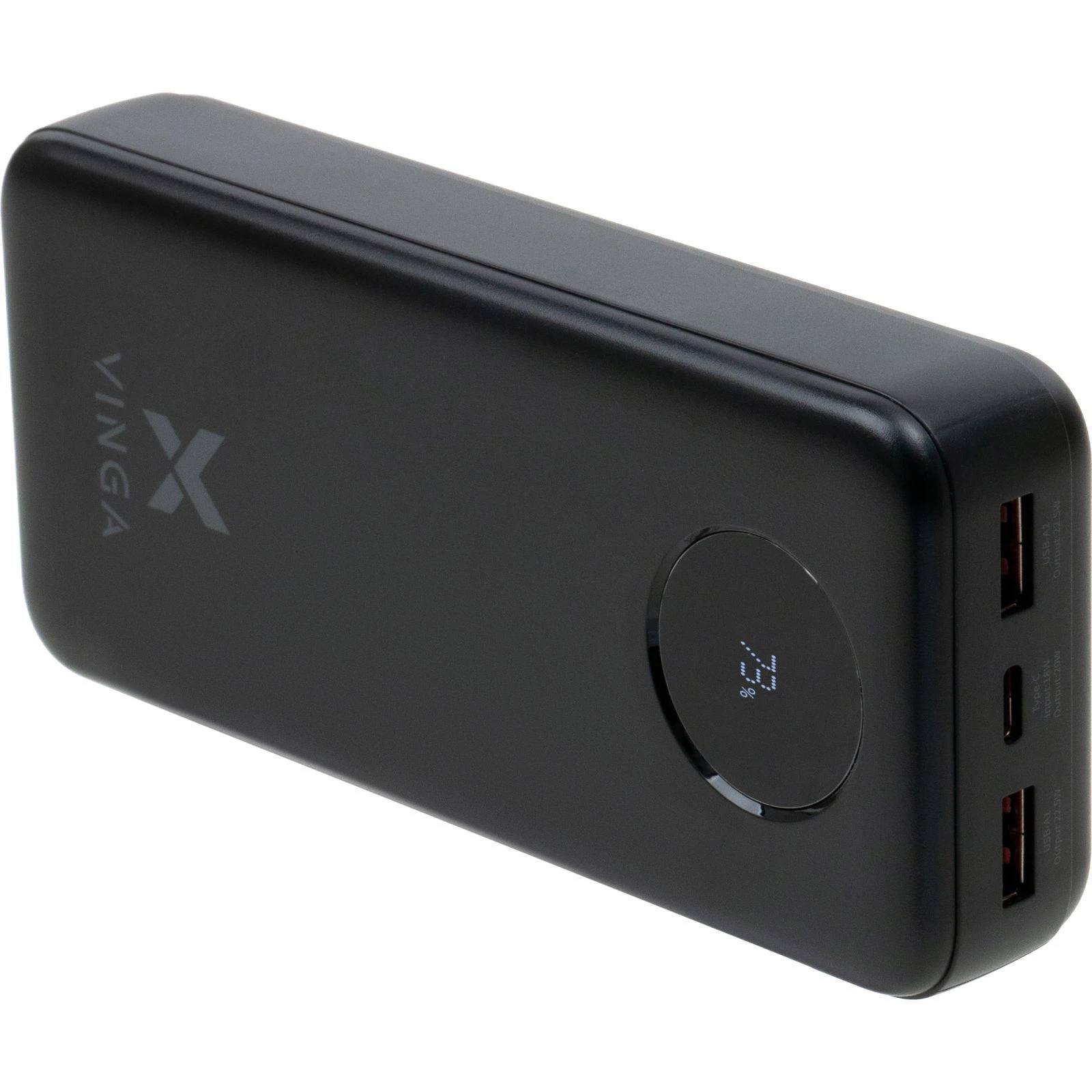 Vinga 20000 mAh 22.5W Display Black (VPBB2022) (UA)