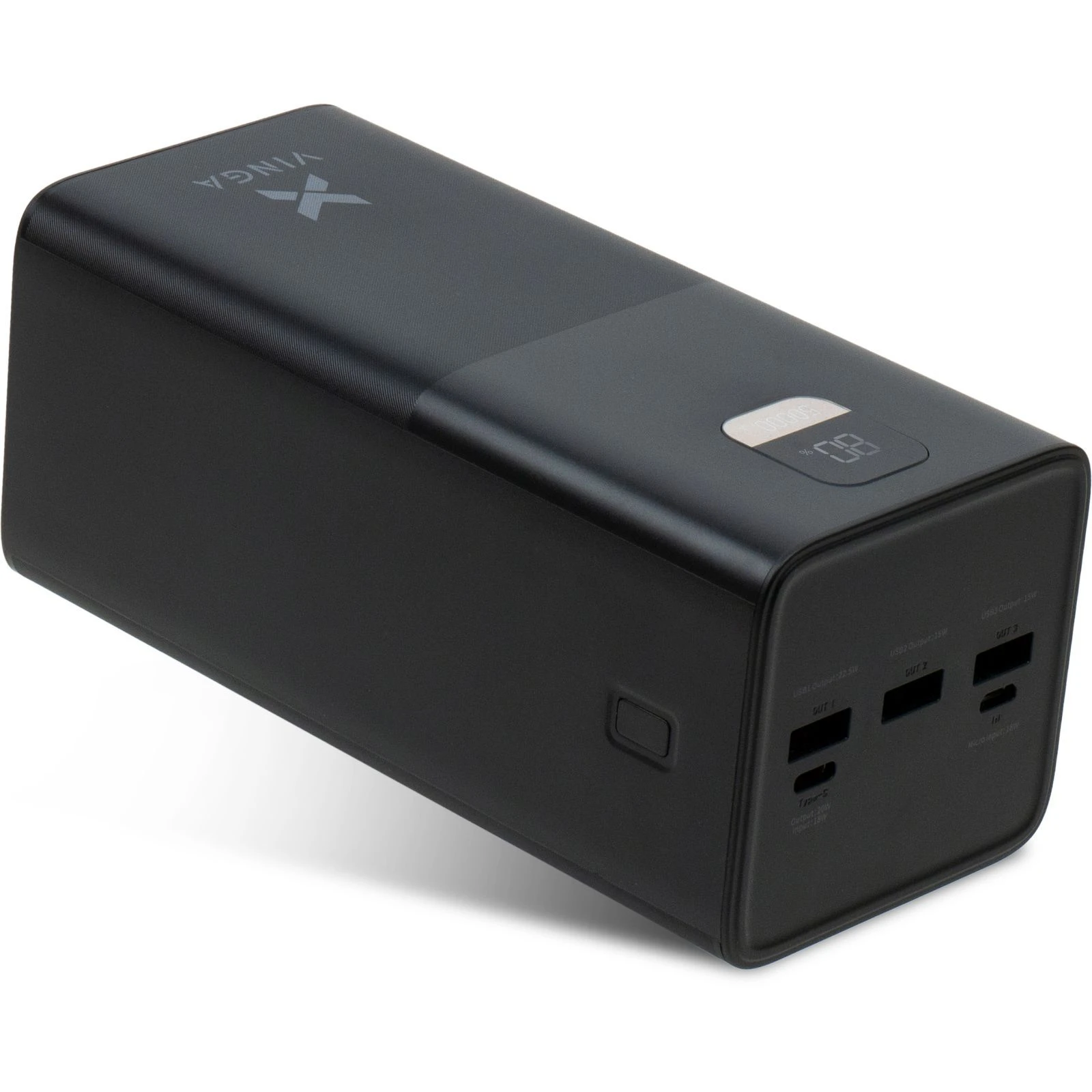 Vinga 50000 mAh 22.5W Display Black (VPBB5022) (UA)