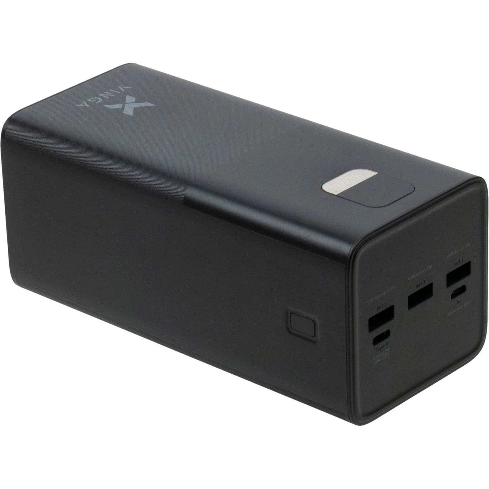 Vinga 50000 mAh 22.5W Display Black (VPBB5022) (UA)