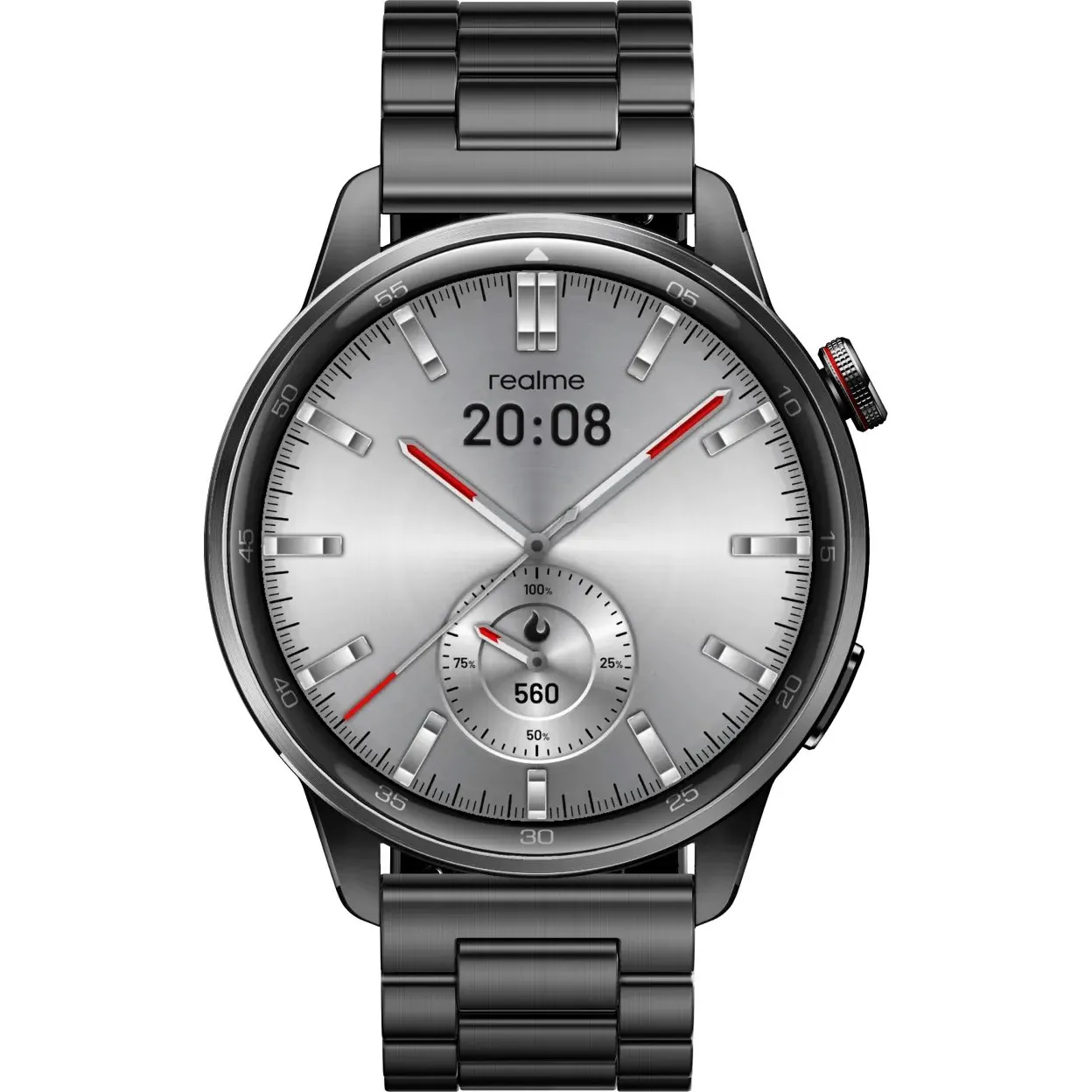 Realme Watch S2 Gray Steel Strap Дисплей: 1,43 , 466x466 Піксація, AMOLED