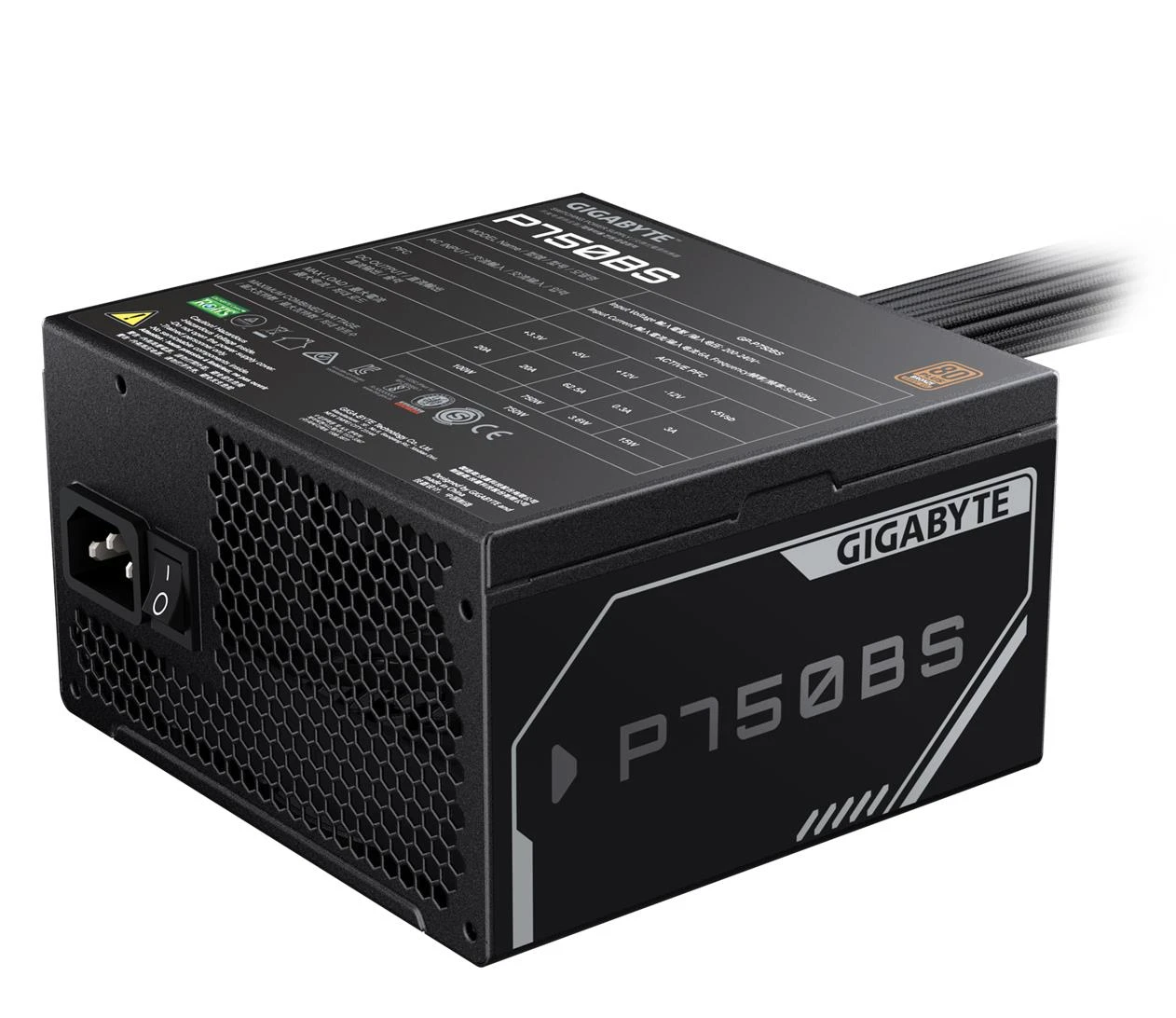 Gigabyte P750BS 750W 80 Plus Bronze (GP-P750BS) EU Сертификат 80 PLUS Bronze