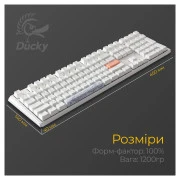 Ducky One 3 Cherry MX Blue RGB UA USB White (DKON2108ST-CUAPXPWWWSC1) (UA)