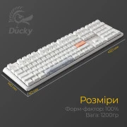 Ducky One 3 Cherry MX Red RGB UA USB White (DKON2108ST-RUAPXPWWWSC1) (UA)