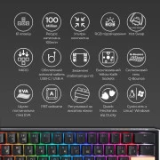 Ducky One 3 Mini Cherry MX Brown RGB UA USB Black (DKON2161ST-BUAPXCLAWSC1) (UA)