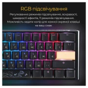 Ducky One 3 Mini Cherry MX Silent Red RGB UA USB Black (DKON2161ST-SUAPXCLAWSC1) (UA)